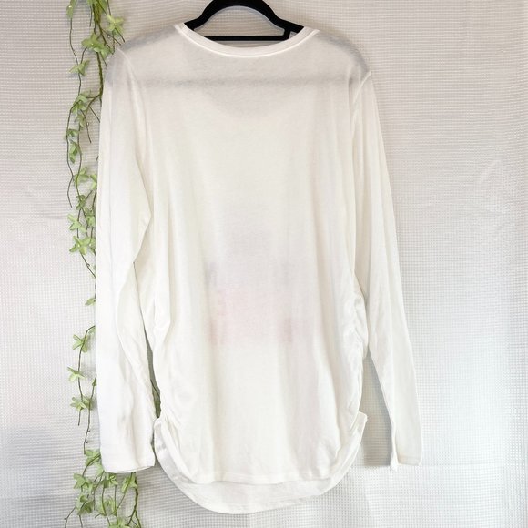 Motherhood Maternity Holiday Long Sleeve T-Shirt White Extra Large - Picture 7 of 8